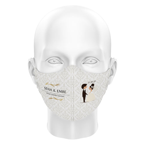 Düğünlere Özel Dijital Maske 03