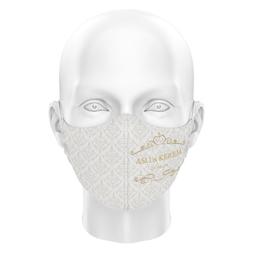 Düğünlere Özel Dijital Maske 09